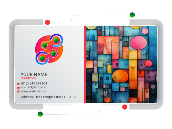 abstract business card maker