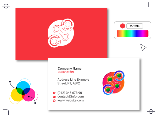 abstract visiting card design