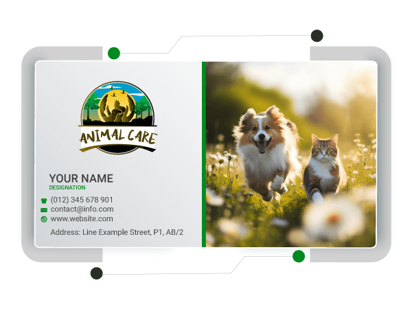 animal visiting card design