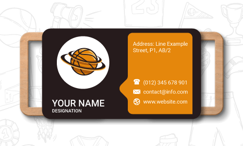 basketball business card