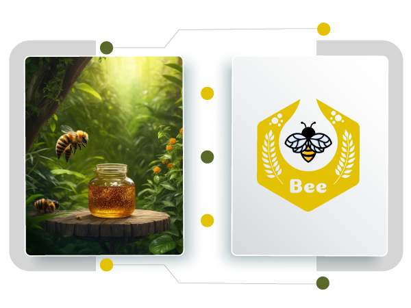 criador de logotipo de abelha