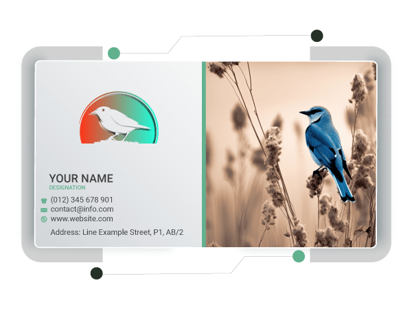 bird business card maker