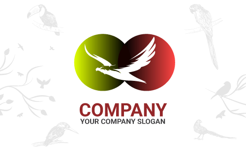 design de logotipo de pássaro