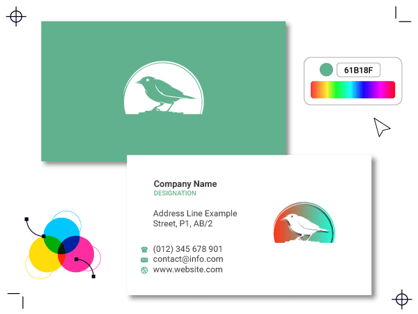 bird visiting card design