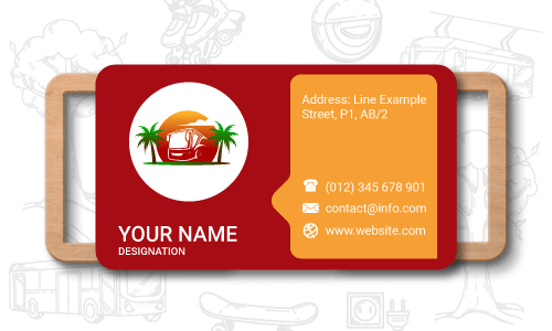 Bus Business Card Design