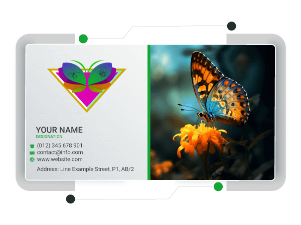 butterfly business card maker