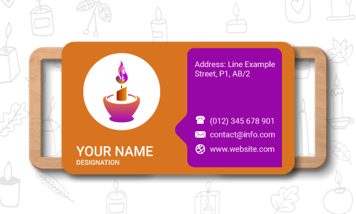 candle business card