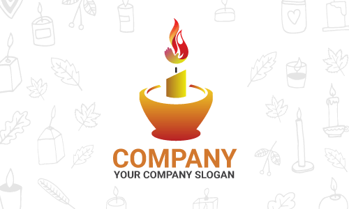 design de logotipo de vela