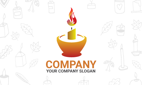 candle logo design