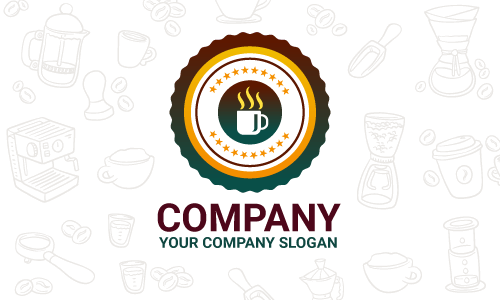 design de logotipo de café