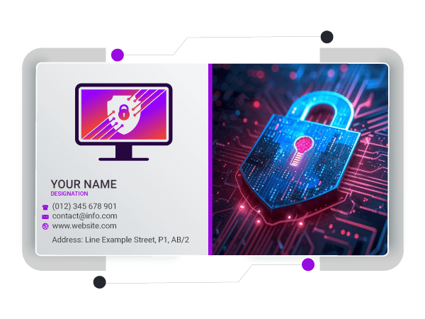créateur de carte de visite de sécurité informatique