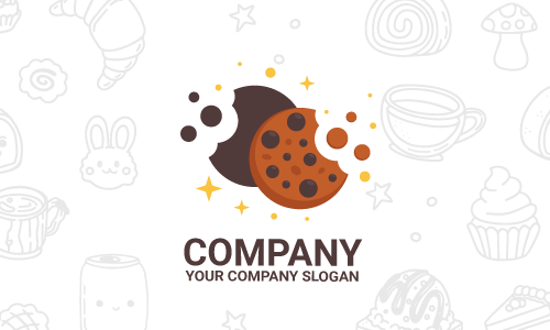 design de logotipo de cookies