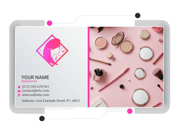 cosmetics visiting card