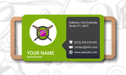 Cricket Business Card Design