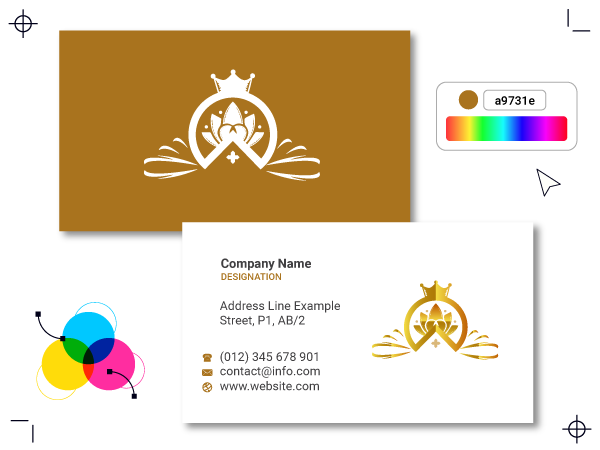 Crown Visiting Card Design