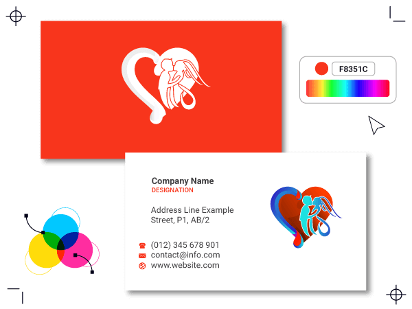 dating website business card