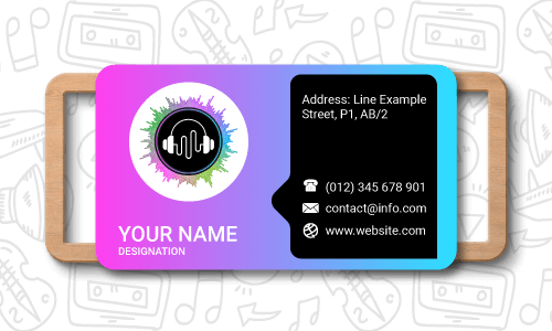 dj business card