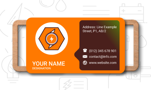 electrician business card design