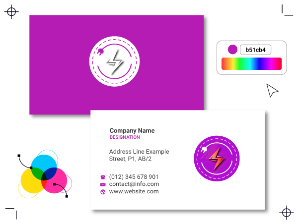 electrician visiting card design