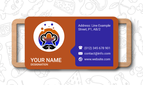 food business card