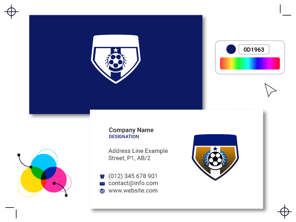 football business card maker