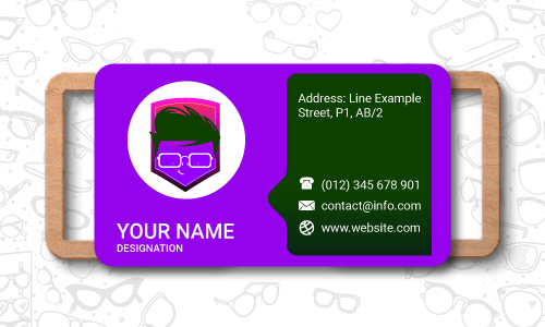 Glasses Business Card Design