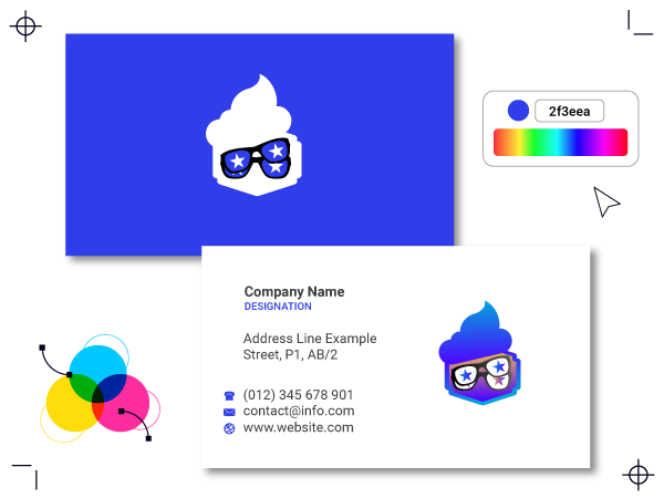 Glasses Visiting Card Design