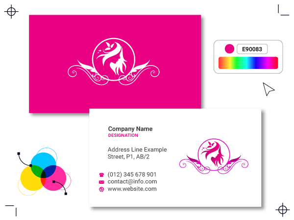 hair stylist visiting card