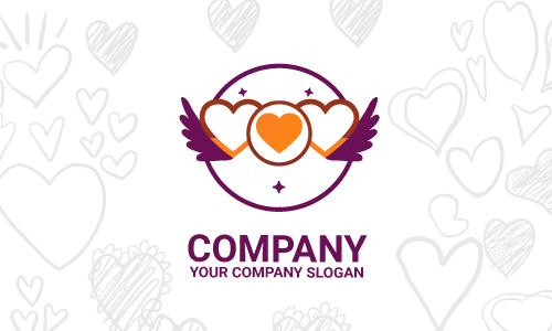 design de logotipo de coração