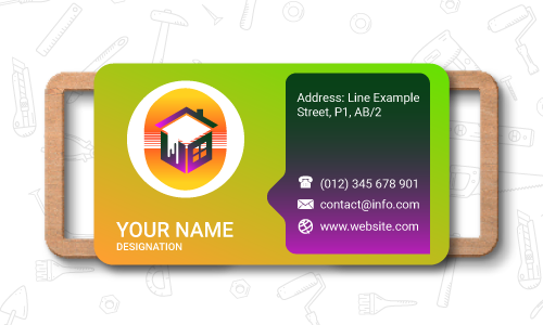 Home Improvement Business Card Design