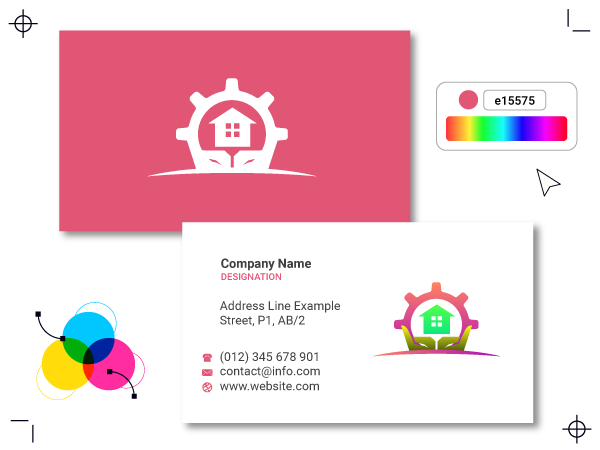 Home Improvement Visiting Card Design