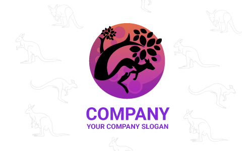 kangaroo logo design