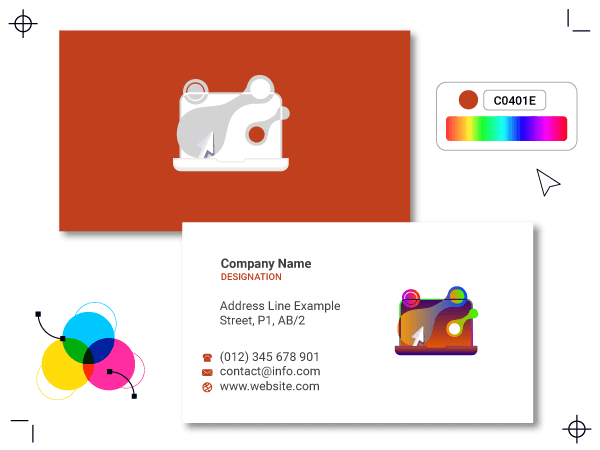 laptop business card maker