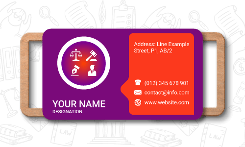 lawyer business card