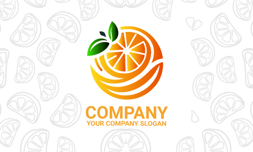 diseño de logotipo naranja