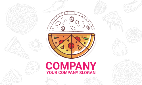 design de logotipo de pizza