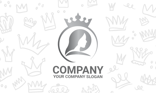 diseño del logotipo de la reina