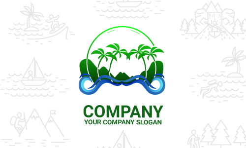 river logo design