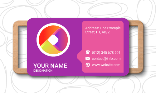 round business card