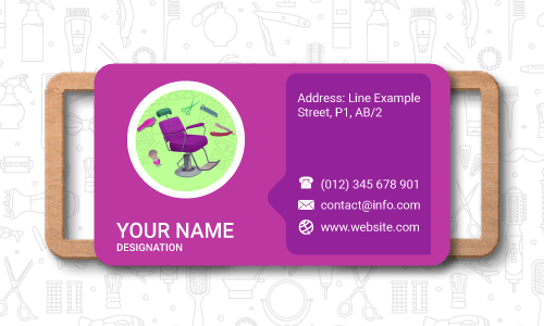 salon business card