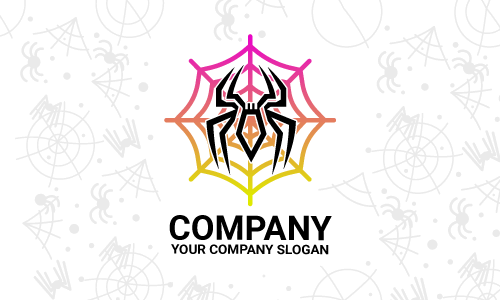 design de logotipo de aranha