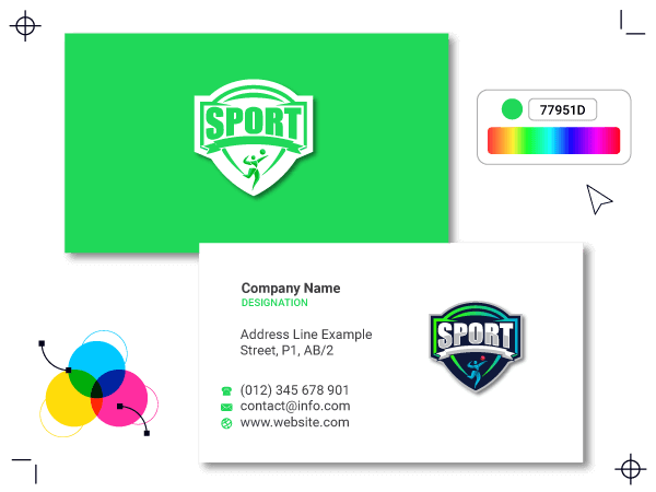 sports business card maker