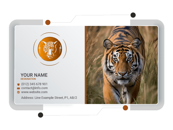 créateur de cartes de visite tigre