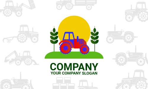 diseño de logotipo de tractor