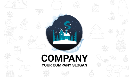design de logotipo de inverno