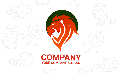 desain logo singa