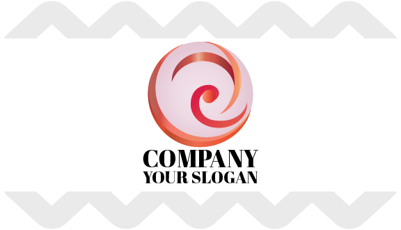 Cartão De Visita Abstrato Em Formato De Vírgula