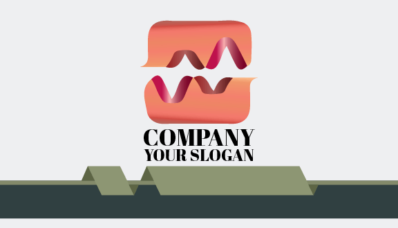 Cartão De Visita Curvas Abstratas