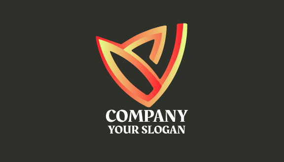 Cartão De Visita Com Escudo Brilhante Abstrato