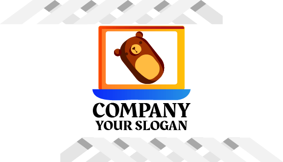 Adorable Laptop Business Card